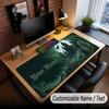 Skull Gothic Theme Custom Mouse Pad Personalized With Name Text Customized Desk Mat For Office Home Decor