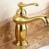 . New Arrival Bathroom Gold Basin Faucet Gold Finish Brass Mixer Tap with Ceramic Torneiras Para Banheiro