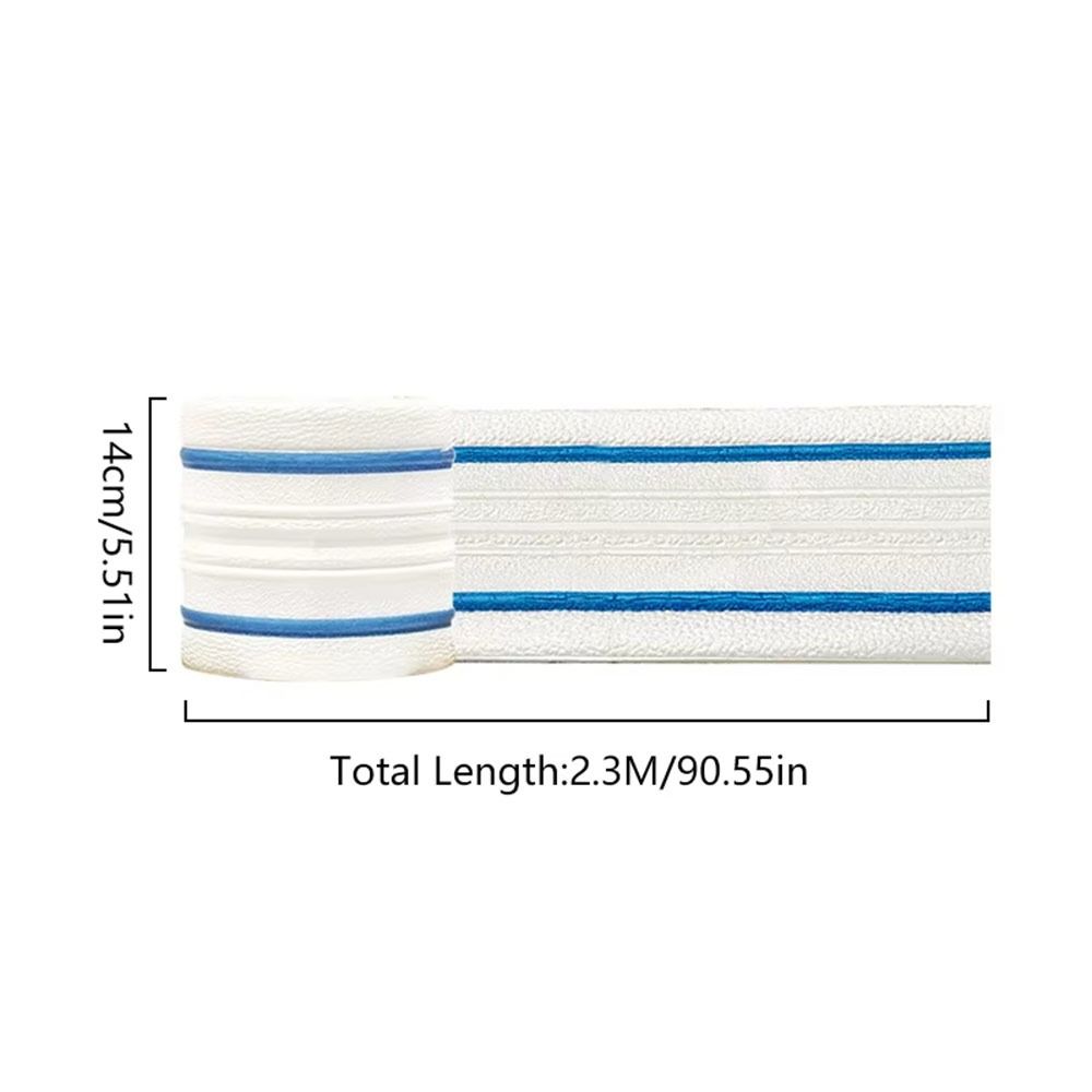 230cmX14cm Wall Edge Strip Stickers XPE Foam 3D Skirting Line Ceiling Decoration Strip  Home Decor
