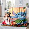 Stitch Theme Printed Blanket - Perfect for Couch, Bed, Travel & Outdoor Use | Machine Washable, Cozy & Durable.