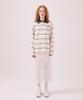 Minasu Mns Striped Cotton Collar T Shirt_Ivory