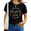 Wreath Golden Lettering Graphic T-Shirt | Soft Round Neck, Short Sleeve, Loose Fit, Breathable, Casual To Semi-Formal, All Season Comfortable Top