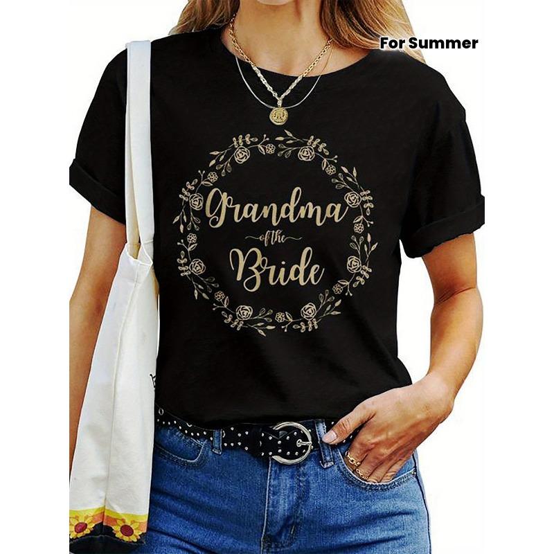 

Wreath Golden Lettering Graphic T-Shirt | Soft Round Neck, Short Sleeve, Loose Fit, Breathable, Casual To Semi-Formal, All Season Comfortable Top S чёрный