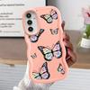 Case for Samsung Galaxy A21s A11 A14 A13 A15 A12 A52 A16 Soft Phone Cover A04 A06 A33 A03 A23 A05 A53 A22 Blue Butterfly