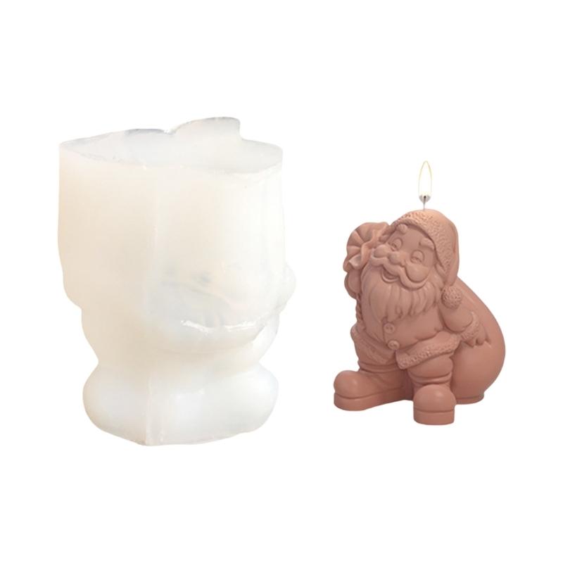 Santa Claus Silicones Mould Ornament Molds Scented Candle Molds Casting Mould Epoxy Resin Molds Craft Supplies