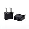 EU US UK AU Mini Dull Polish Power Plug Adapter Travel Plug Converter Outlet Wall Power Converter (Black)