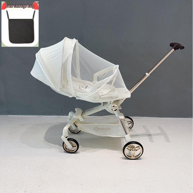 Rundes T6 Universelles Kinderwagen-Moskitonetz & Sonnenschutz mit Kühlmatte Zubehör