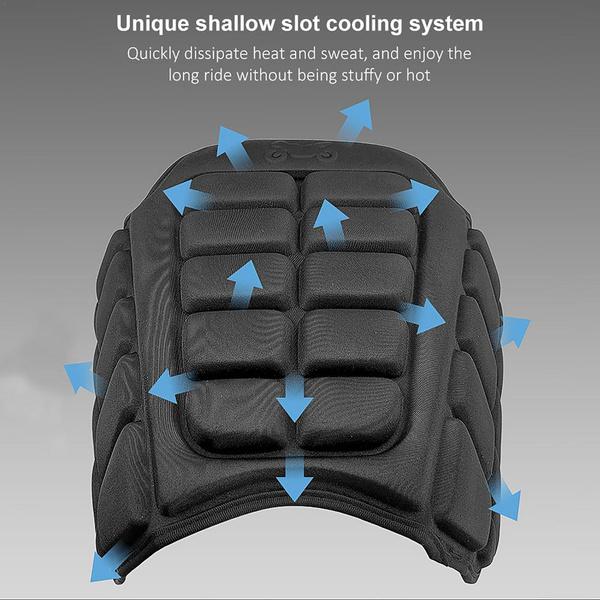 Universal Motorcycle Seat Protect Cushion, Breathable Motorcycle Seat Cover Seat Cushion, 3D Shock Absorption Accessories
