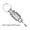 Titanium Quick Release Keychain Car Key Holder with Rings Detachable for Picnic