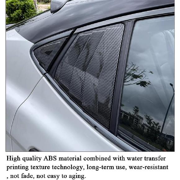 Rifoda for New Camry Window Louvers Air Vent Scoop Shades Cover Blinds Fit for Toyota Camry 2025 2026 Rear Side Window Louvers Decoration Trims ABS