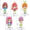 1 Stück zufällige Farbe PVC Actionfiguren The Quintessential Quintuplets Anime Nakano Ichika Nino Miku Yotsuba