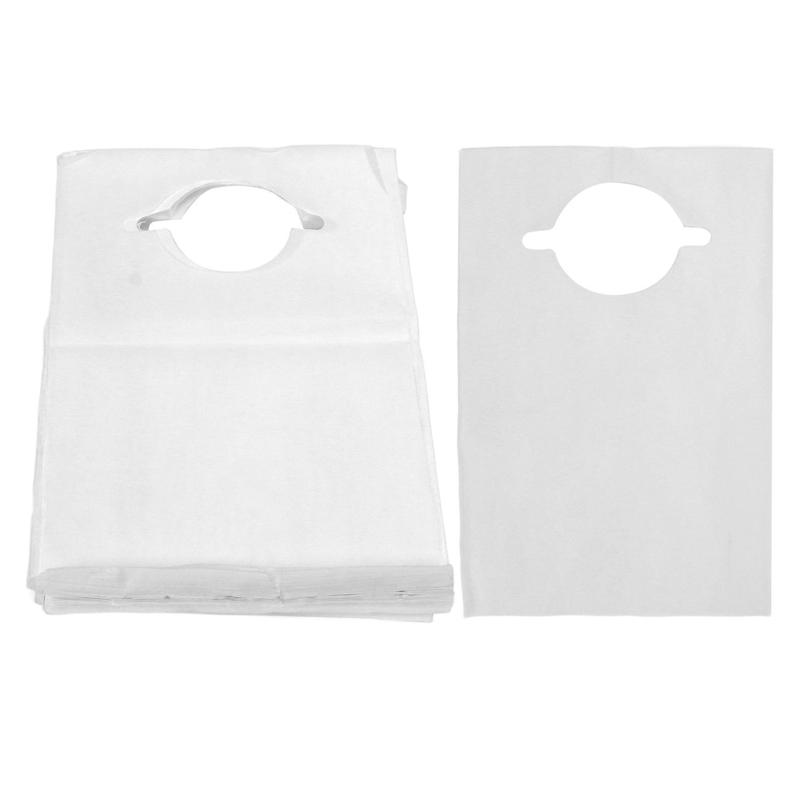 

100pcs Disposable Adult Bib Waterproof Restaurant Beauty Salon Dental Bib for Elderly 15.7 X 23.6 Inch