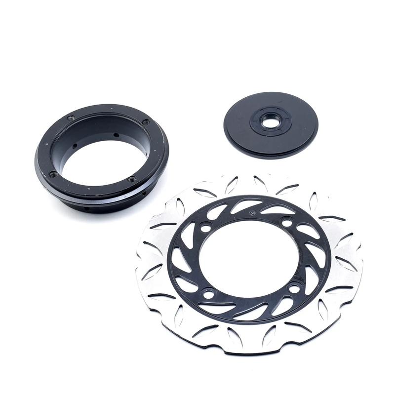 Motorcycle modified rear disc brake kit for drum brake modified rear disc brake assembly upper & lower pump caliper