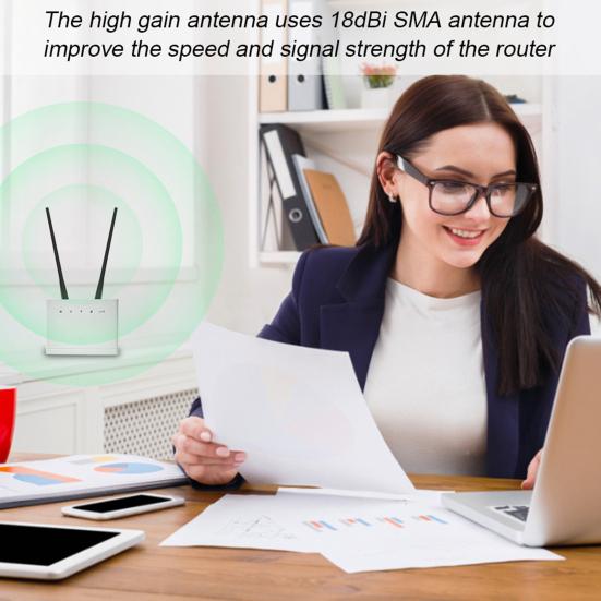 Wireless Antenna Dual-band Universal 18 dBi High Gain 2.4G/4GHz SMA Male WiFi Aerial