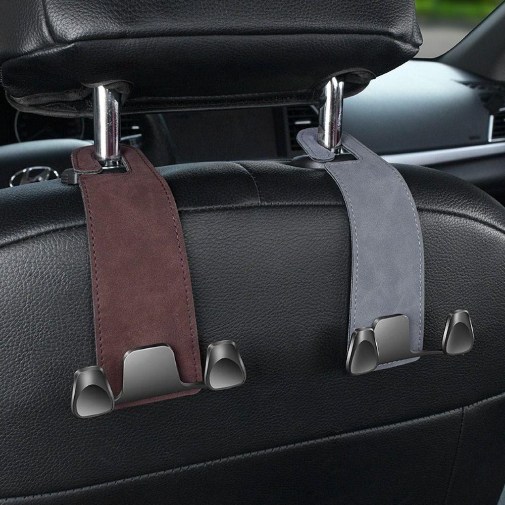 2 Pcs Storage Car Seat Headrest Hook Organizer Storage Hanger Sturdy Metal Hook  Car