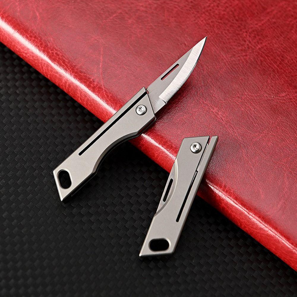 Keychain Pendant Portable Sharp Cutter Super Lightweight Sharp Outdoor Folding Cutter D2 Steel Multi-functional