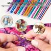 8Pcs Metal Handle Crochet Hook Colorful Aluminum Knitting Needles Single Head Crochet Knitting Yarn Crafts DIY Apparel Needles