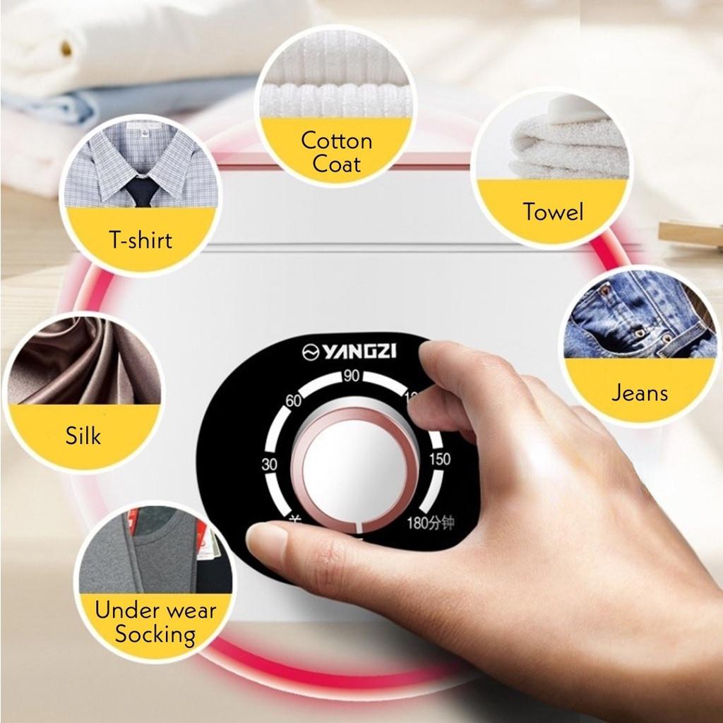 900W Katlanabilir Mini Çamaşır Kurutma Makinesi Ev Tipi Yurt Taşınabilir Hızlı Kurutma Makinesi Akıllı Zamanlayıcı ile