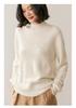 2025 Women's Autumn/Winter Cashmere Half-High Neck Elegant Pullover Sweater