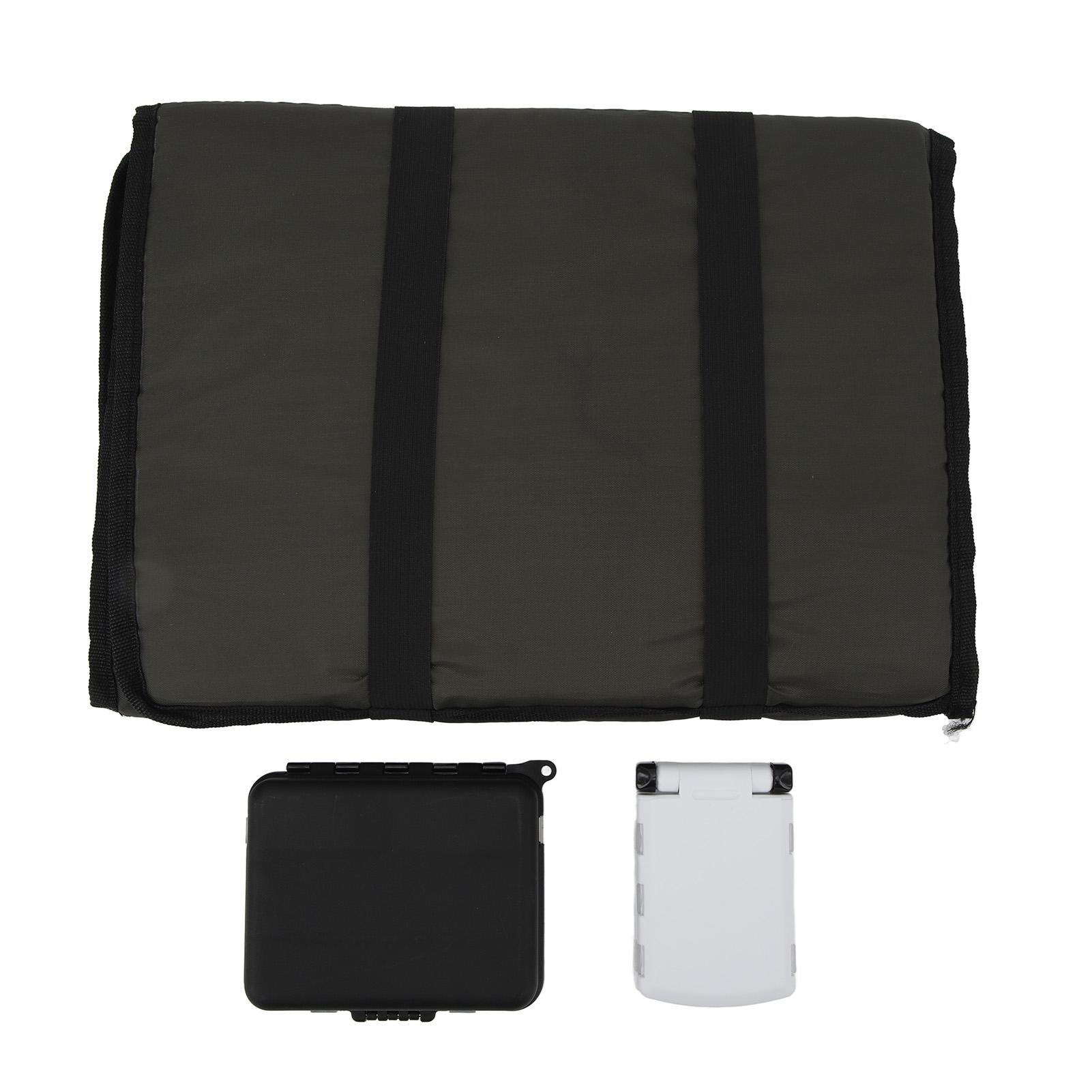 

Fish Folding Unhooking Mat with 2 Lure Boxes Sturdy Sponge Fishing Landing Pad for Angling