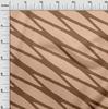 oneOone Cotton Flex Dark Beige Fabric Abstracts Sewing Material Print Fabric By The Yard 40 Inch