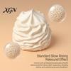 Stress Management Tool White Cream Squeeze Ball, Palm Kneading Toy, Soft Texture Decompression Hand Therapy Toy for Adults Kids, TPR Fidget