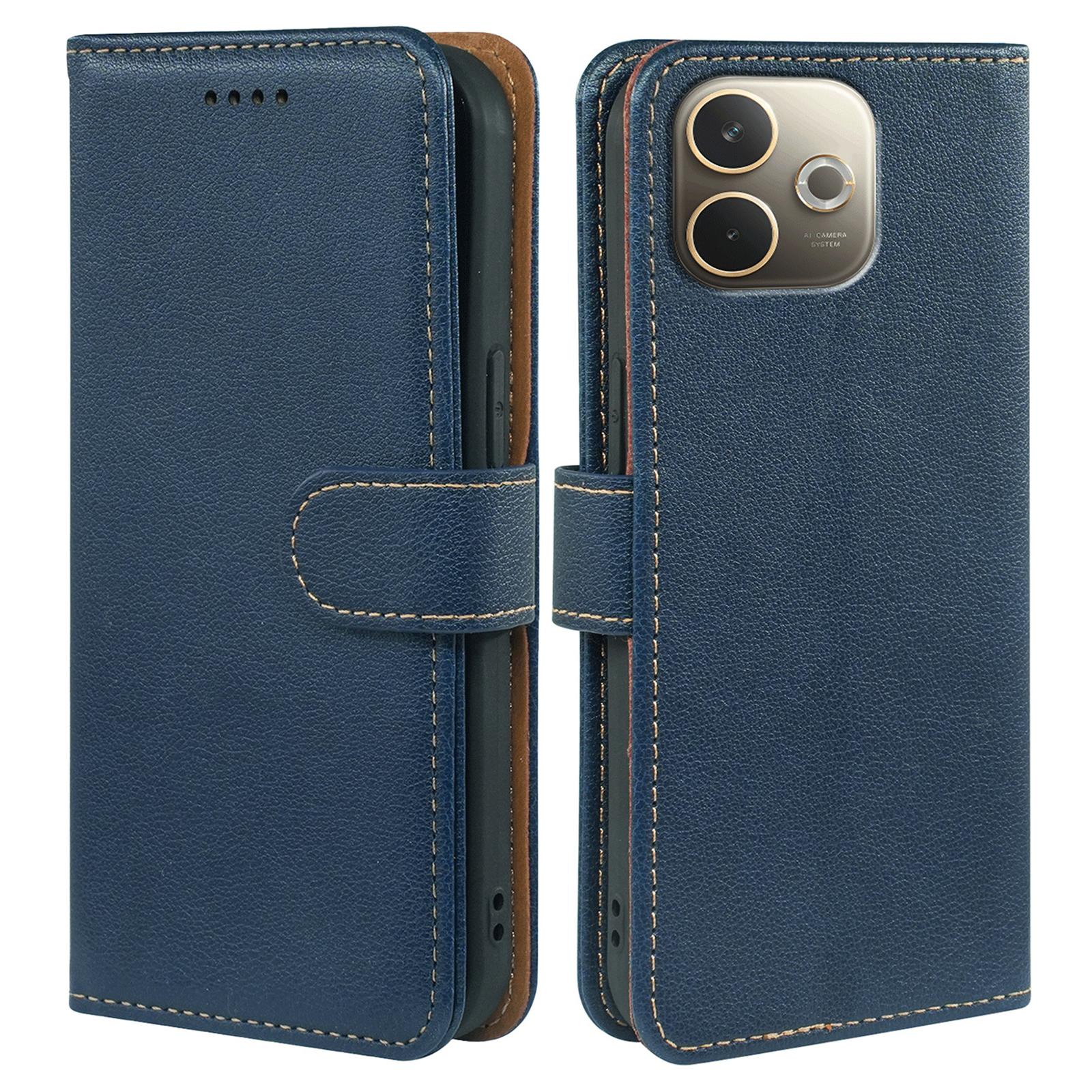

Phone Case For Oppo A5 Pro 5G (Global)/4G (Global)/A5 Energy 5G (China) ,RFID Blocking Wallet Litchi Texture Leather Cover Magnetic Clasp Blue