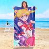 S-Sailor M-Moon Beach Towel Bath Towels Bathroom Items Swimming Pool Spa Playa Travel Sauna Baby For Home Microfiber Gym Shower