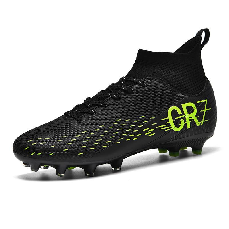 Youth High-top Football Shoes Spiked Broken Nails Adult Training Shoes Student Competition Sports Shoes