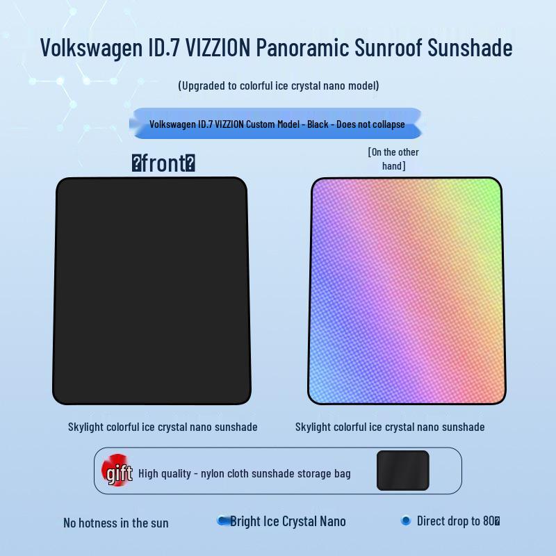Volkswagen ID.7 VIZZION Crystal Ice Sunroof Sunshade Canopy