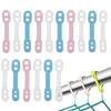 20pcs Anti-drop Clothes Rack Windproof Clothes Buckle Falling Strip Buckle Clothes Hanger Clip Household Hanger Hook Fixing Clip