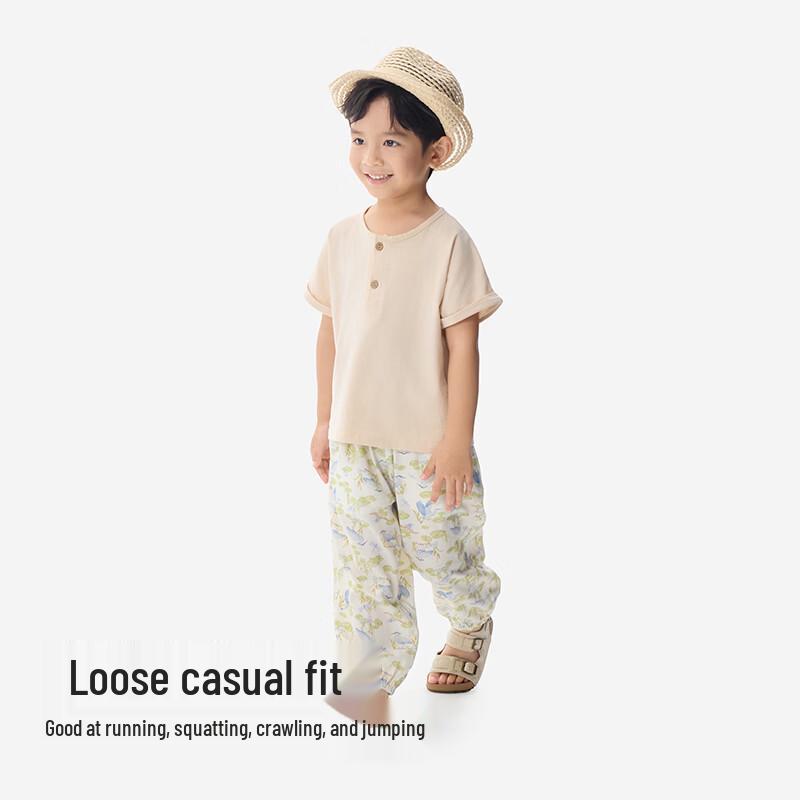YEEHOO Kids' Lyocell Breathable Summer Joggers