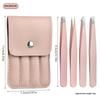 4 PCS Stainless Steel Eyebrow Clippers Set Hair Removal Forceps Oblique And Straight Mouth Eyebrow Trimming Clip Beauty Tool