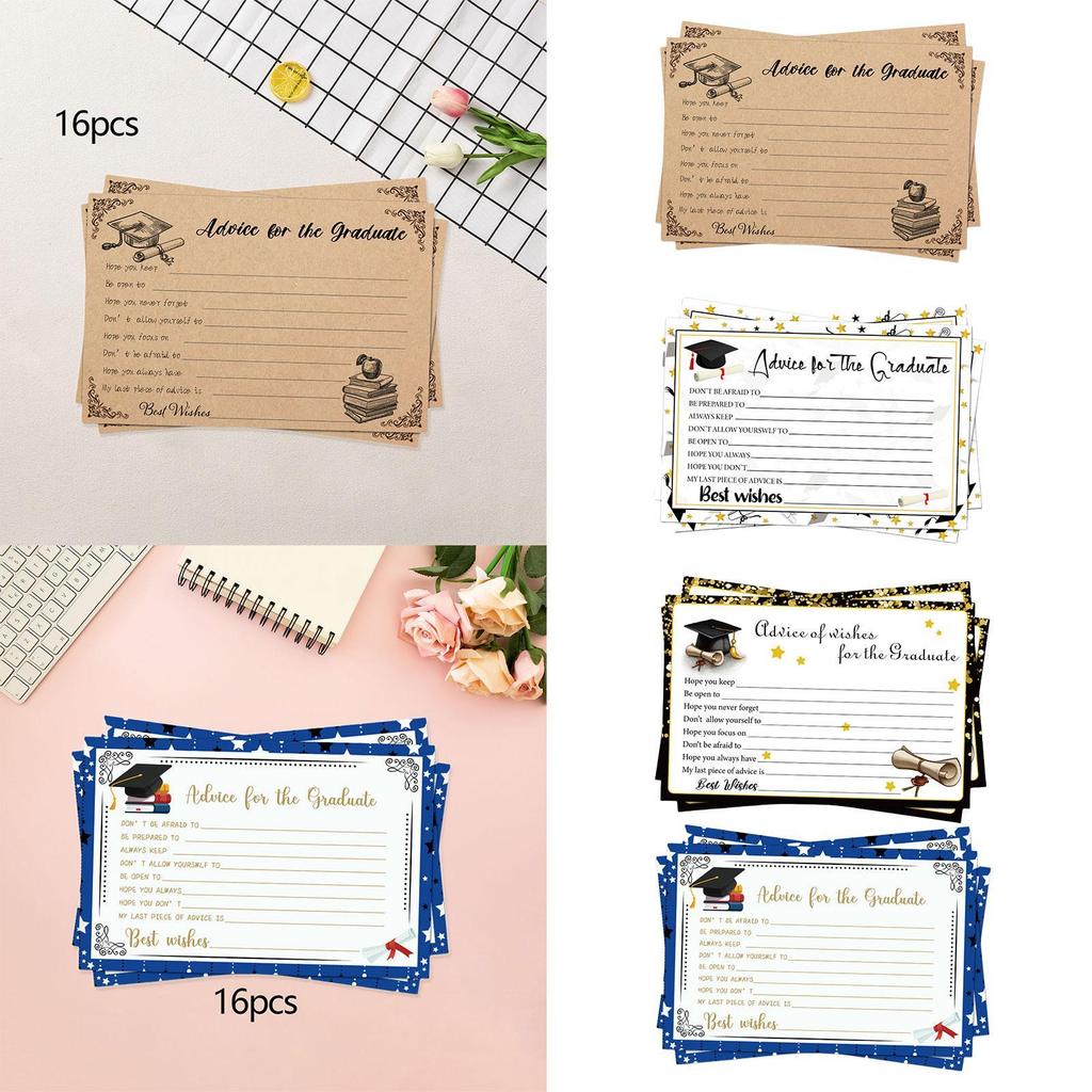16 Pieces Graduation Cards Party Favors Party Decorations Portable Graduation
