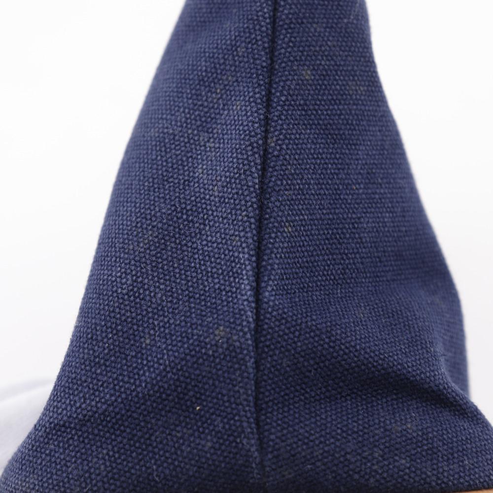 HERMES Bolide pouch 25 Pouch Navy blue Cotton canvas unisex Used