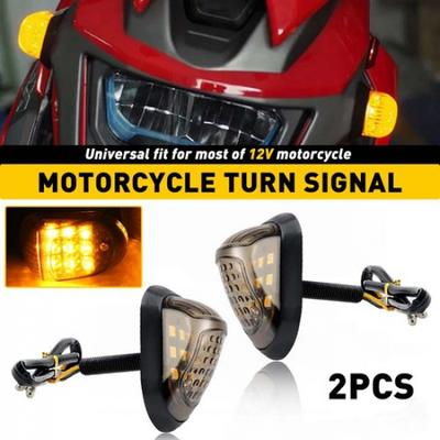LED Turn Motorcycle Signals Blinker Indicator Amber Lights For Suzuki DRZ400SM