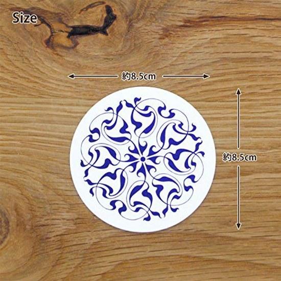 Daikoku Kogyo Paper Coaster Ivy Pattern Japan (100 Pieces) PKCF7001