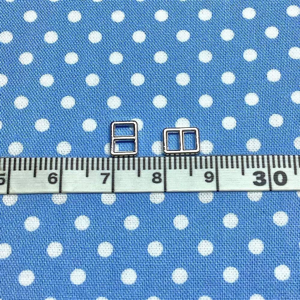 PB Factory Original Mini Mini Square [Pb'-factory] Buckle/Silver (300 Pieces)