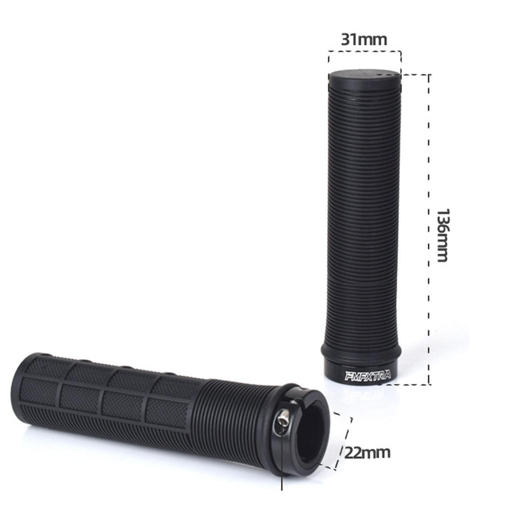 2 Pieces Bicycle Handlebar Grips Shockproof Bicycle Handlebar Grips Diameter 2.2
