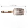 Women Magical Brush Detangler Detangling Boar Bristle Hair Brush Arched Design