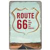 USA Route 66 Metal Signs Wall Poster Plaque Warning Sign Vintage Iron Painting Decoration for Home Cafe Living Room Club Bar