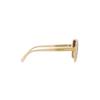 CHANEL temple logo, irregular sunglasses, same style for men and women, beige