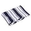 Beach Blanket Waterproof Lightweight Portable Outdoor Picnic Mat for Camping Travel Blue Stripe 2 X 1.45M