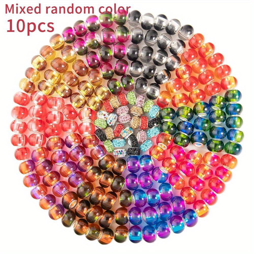 

10/20/40 шт. смоляной материал европейский и американский креативный большой бусина с отверстием декоративный бисер для рукоделия браслет ожерелье серьги брелок 10pcs