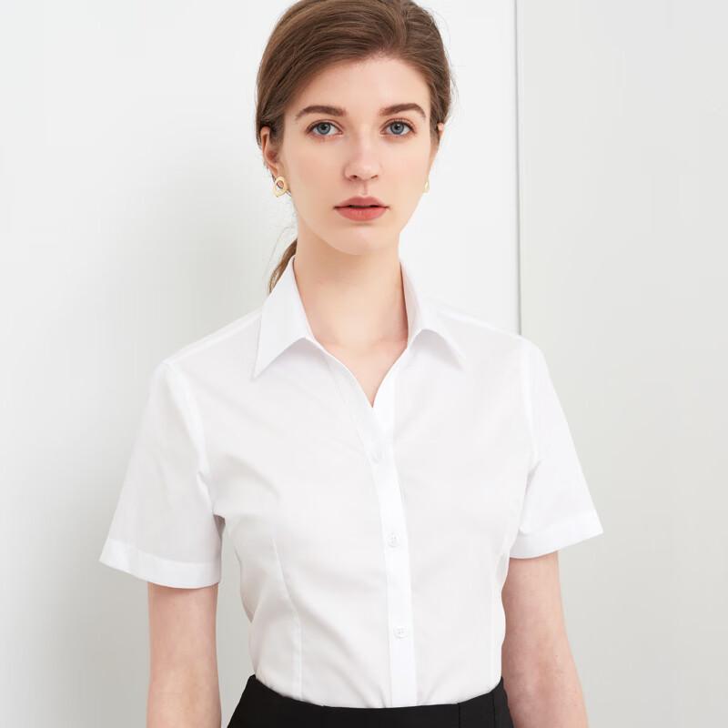 Fengmao Women s 100% Cotton Short-Sleeve Business Shirt 155/80