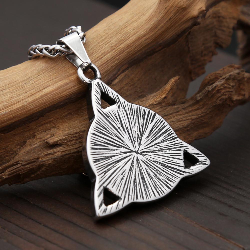 Classic Vintage Odin Trinity Nordic Rune Pendant Necklace For Men Women Viking Witch Celtic Knot Necklace Fashion Amulet Jewelry