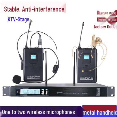 Dual Wireless UHF Microphones for Home Karaoke, KTV, and Outdoor Singing