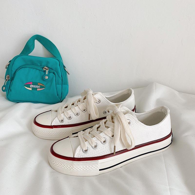 

Женская обувь Классическая копия парусиновой обуви Женские низкие студенческие туфли для досок Универсальная тканевая обувь Повседневная обувь 40