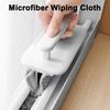 Cleaning Brush Microfiber Wiping Cloth Soft Traceless PP Brush Body Detachable Washable Foldable Design Cleaning Scrubber