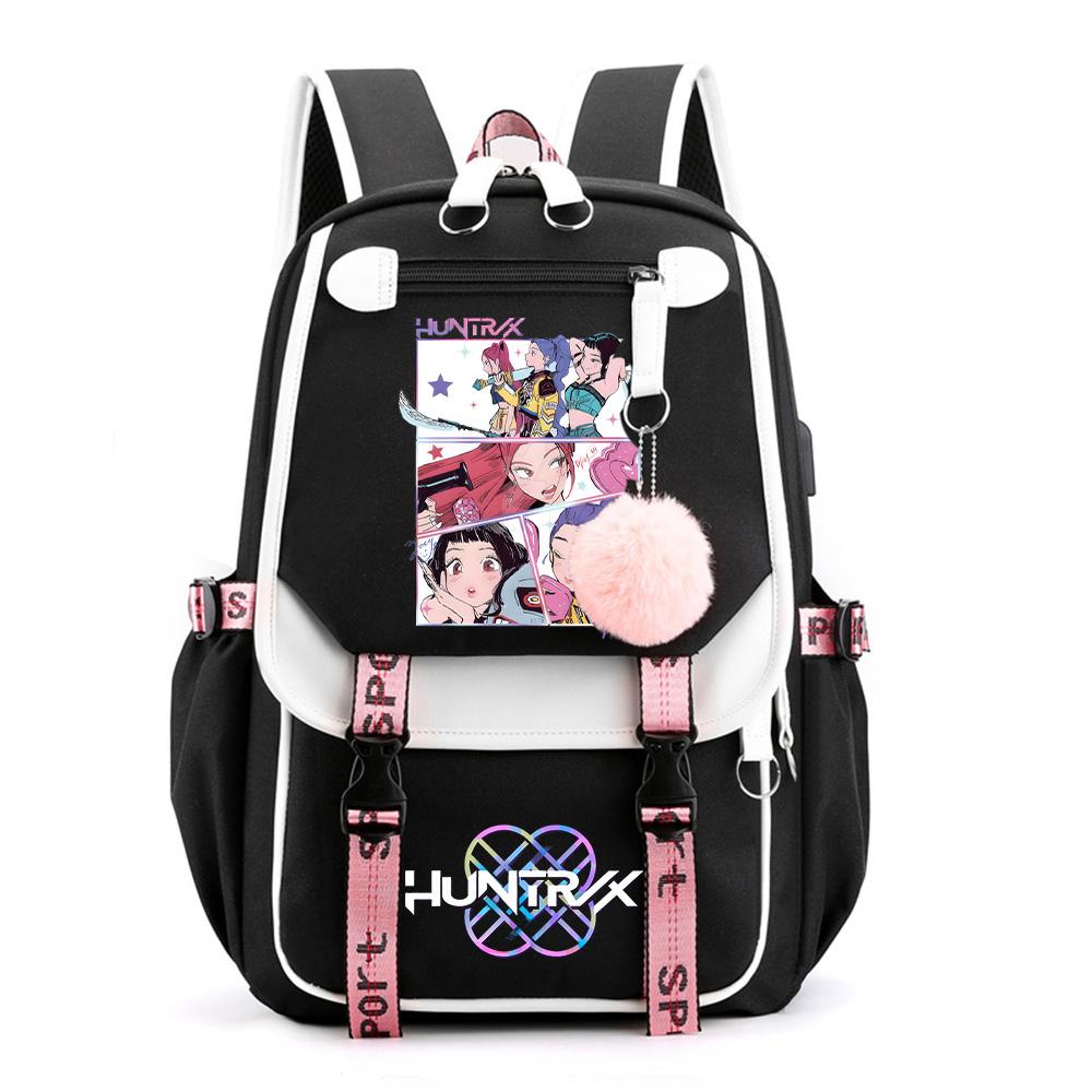 Anime Cartoon Kpop Printed Backpack Schoolbag for Teenager Student Girl Boy Bookbag Large Capacity Travel Bag Kid Gift Rucksak